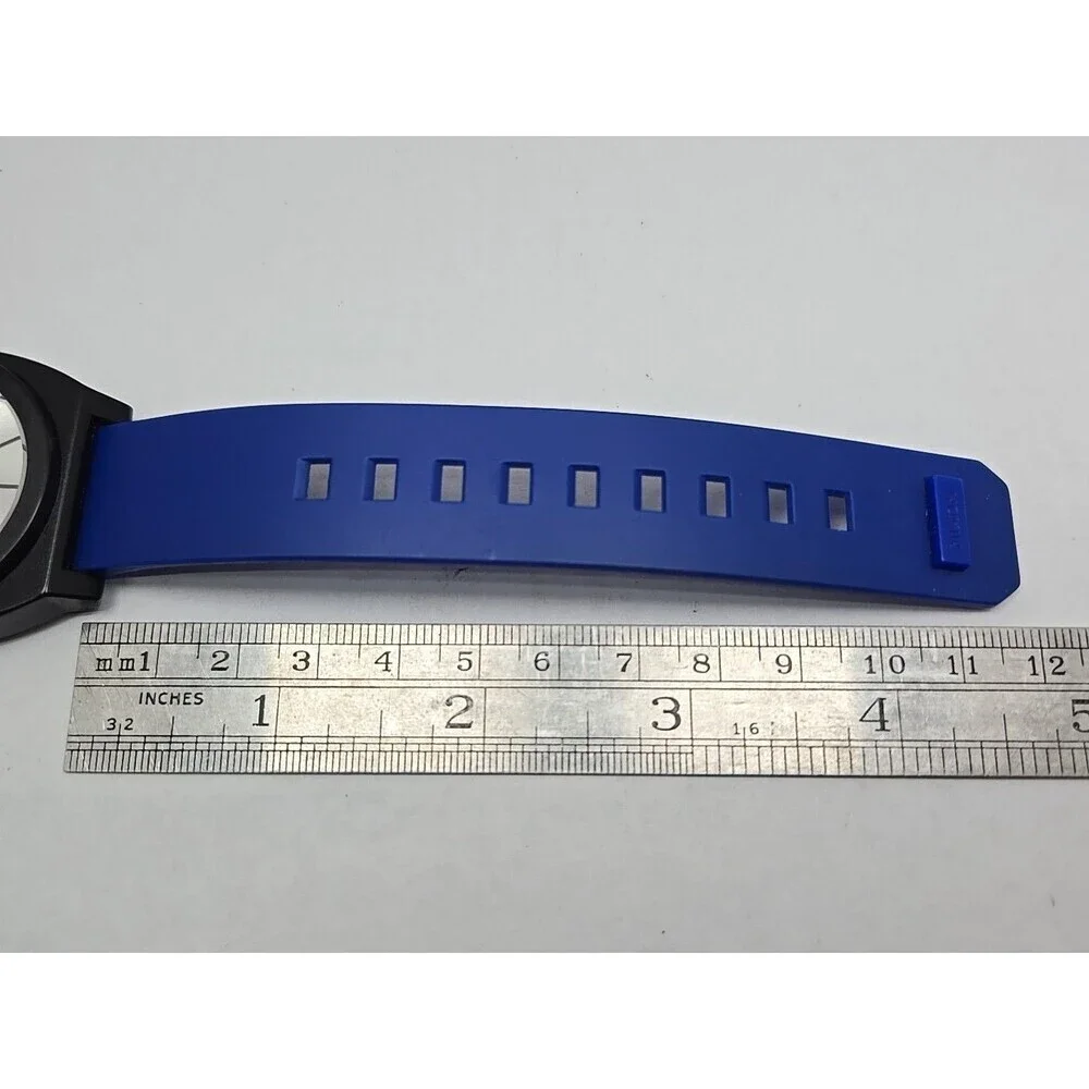 Nixon The Time Teller P Minimal 39mm Watch Blue Black Silver Unisex New Battery